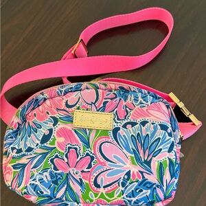Lilly Pulitzer Pink and Blue Floral Bag